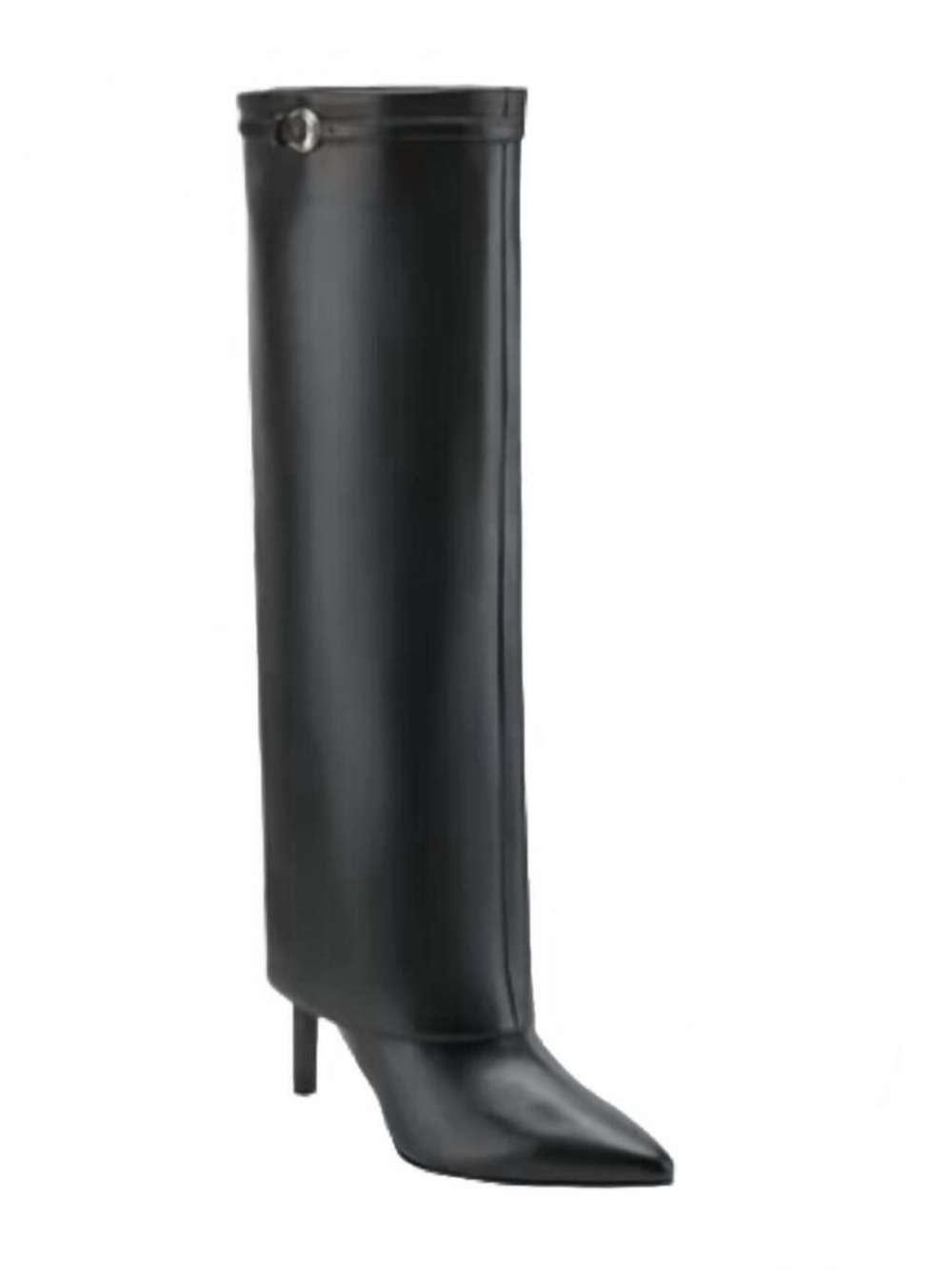 Marc Fisher Naples Black Leather Boots Size 7 NEE